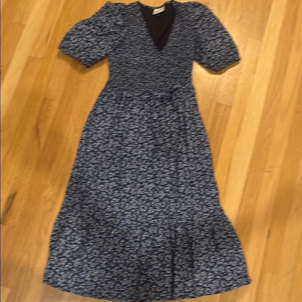 Universal Thread Blue and White Ruffled Tiered Sundress
